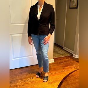 Blazer - black size m Cabi w flutter collar - great condition